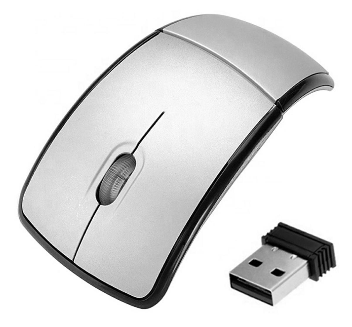 Mouse optic pliabil fara fir, forma ergonomica, intrare USB, 1200DPI, 11 x 6 x 3,5cm, gri - imagine 5